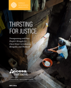 Thirsting for justice: transparency and poor people’s struggle for clean water in Indonesia, Mongolia, and Thailand